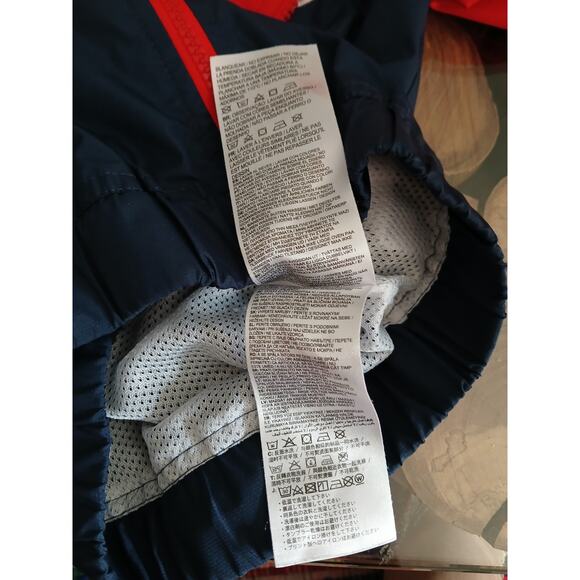 Nike Color Block Logo Windbreaker Hooded Large Check Toddler Boys Red White 4-5t - Picture 8 of 9